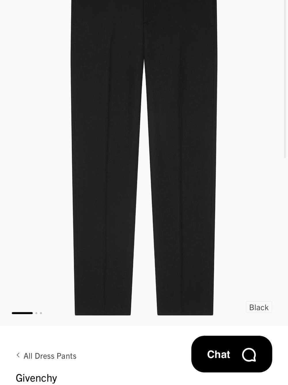 Givenchy Black Men's Tailored Dress Trousers